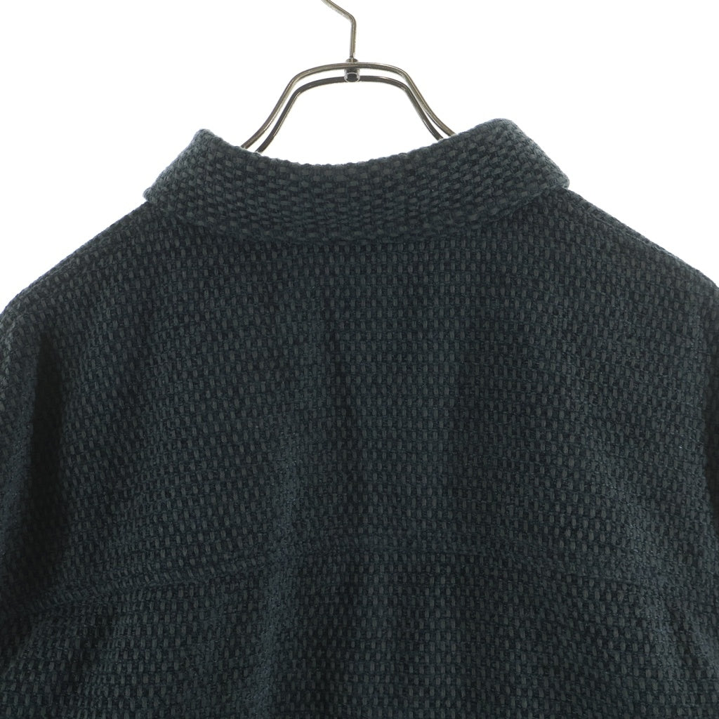 KITH(キス) Mixed Weave Apollo Shirt ロゴ刺? テクスチャードウィーブシャツ グレー 25‐050‐060‐0008‐3‐0