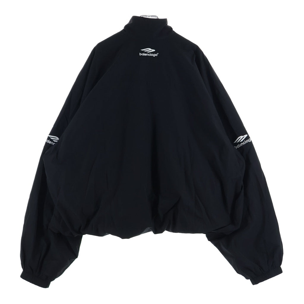 BALENCIAGA(バレンシアガ) 23AW 3B Sports Icon Track Jacket ロゴ フィールド ナイロン トラック ブルゾン ジャケット ブラック 763436 TNQ25