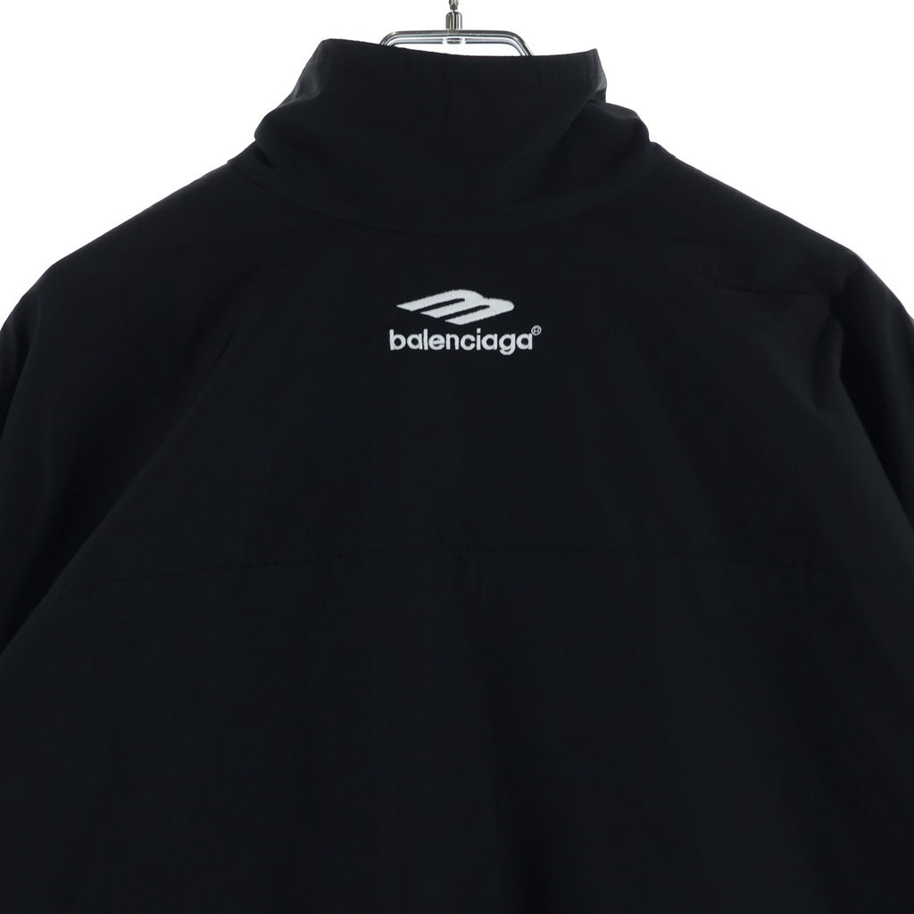 BALENCIAGA(バレンシアガ) 23AW 3B Sports Icon Track Jacket ロゴ フィールド ナイロン トラック ブルゾン ジャケット ブラック 763436 TNQ25