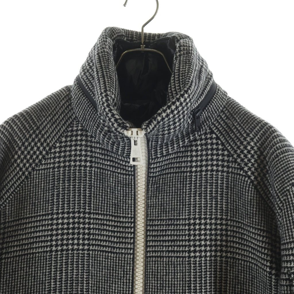 MONCLER(モンクレール) 19AW BLIN E20914182785 ブリン グレンチェック柄 ダウンジャケット グレー