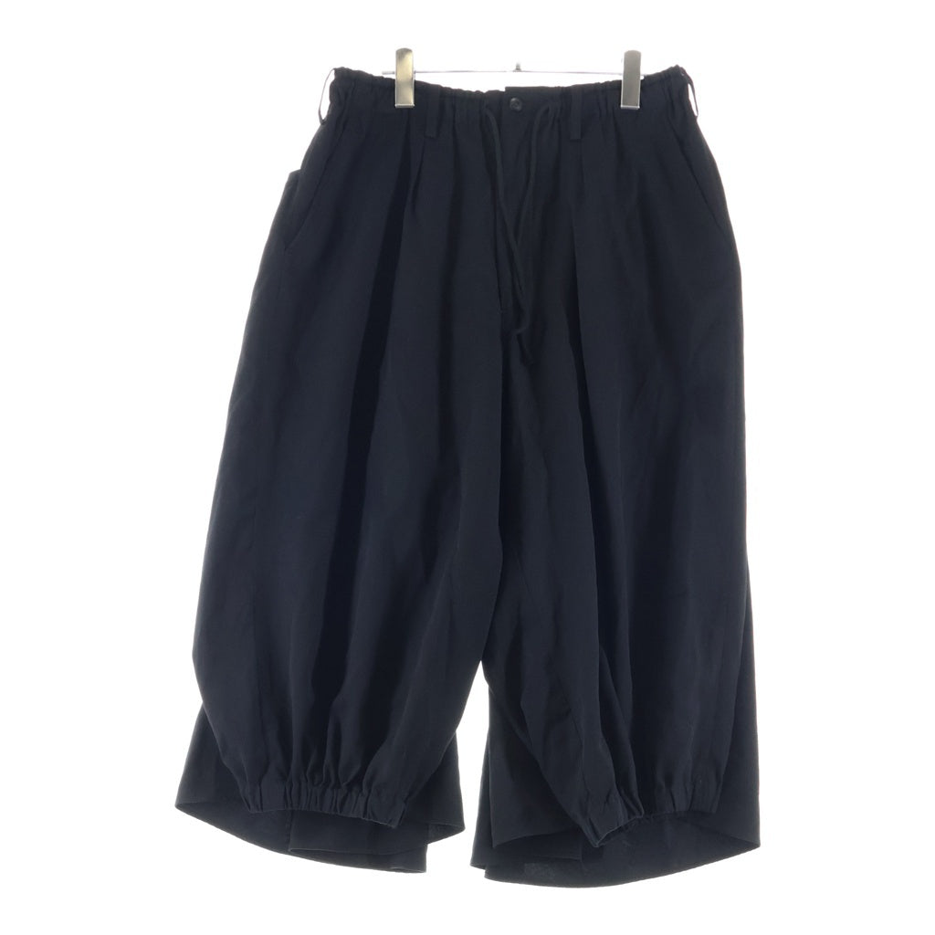 Yohji Yamamoto POUR HOMME(ヨウジヤマモト プールオム) 22AW ウールギャバカラスパンツ スラックス ブラック HE-P03-140