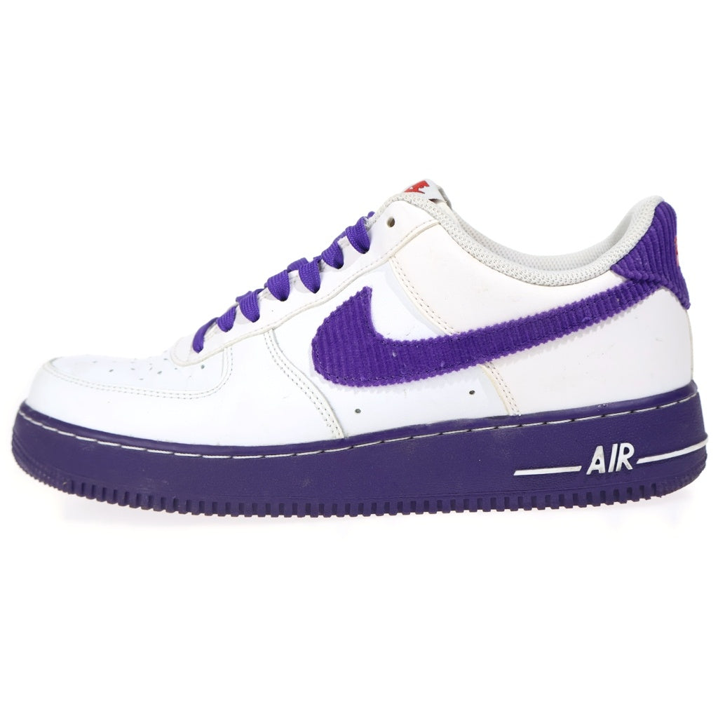 NIKE(ナイキ) Air Force 1 Low 07 EMB White and Court Purple DB0264-100 エアフォース1 ロー 07 EMB ホワイト アンド コートパープ ホワイト US20/38cm