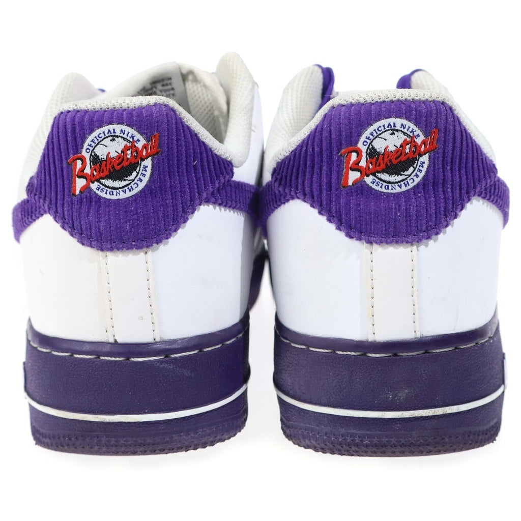 NIKE(ナイキ) Air Force 1 Low 07 EMB White and Court Purple DB0264-100 エアフォース1 ロー 07 EMB ホワイト アンド コートパープ ホワイト US20/38cm