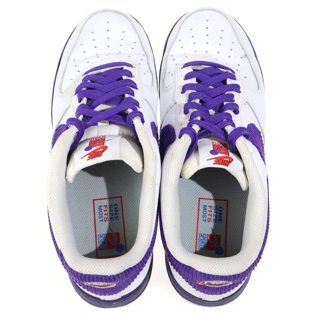 NIKE(ナイキ) Air Force 1 Low 07 EMB White and Court Purple DB0264-100 エアフォース1 ロー 07 EMB ホワイト アンド コートパープ ホワイト US20/38cm