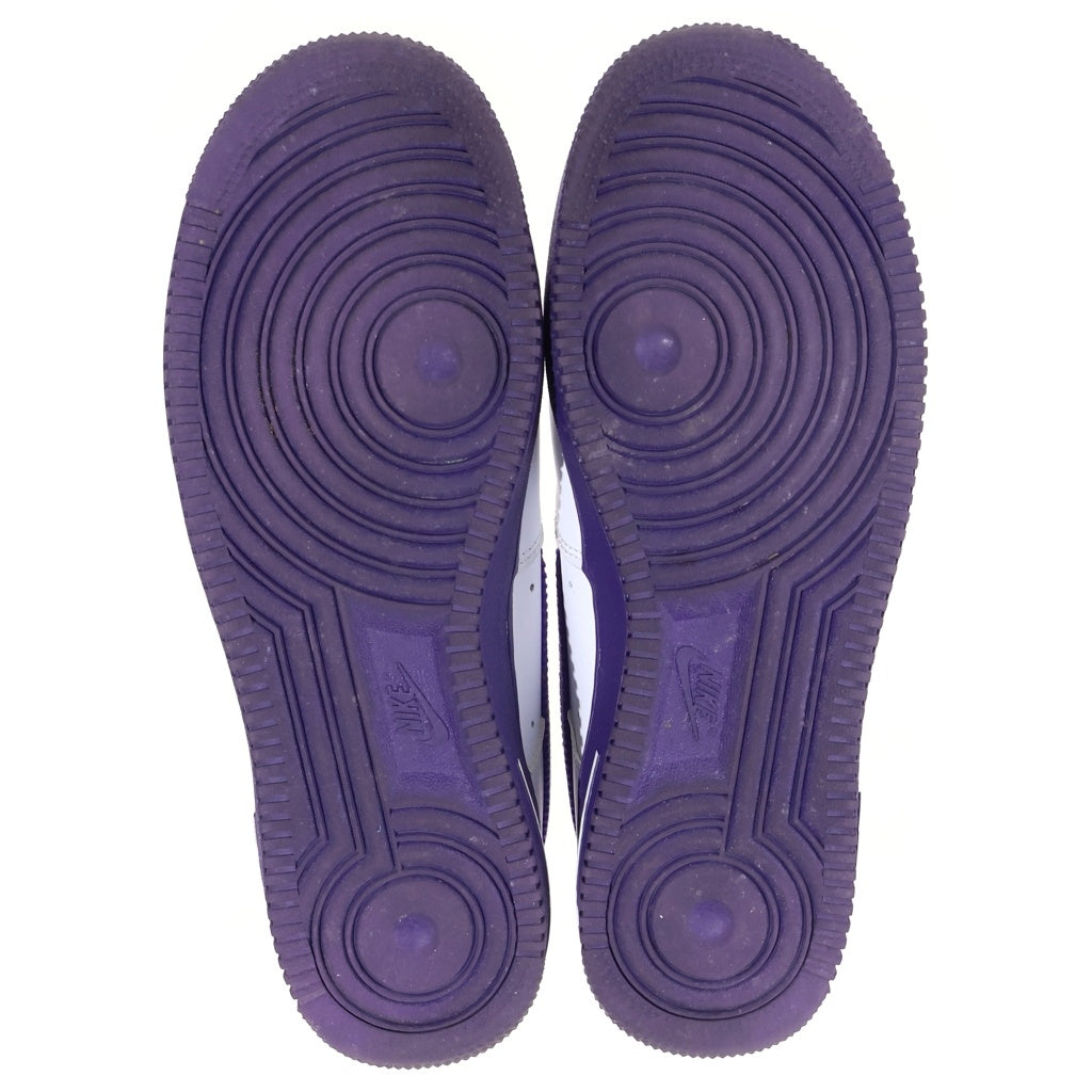 NIKE(ナイキ) Air Force 1 Low 07 EMB White and Court Purple DB0264-100 エアフォース1 ロー 07 EMB ホワイト アンド コートパープ ホワイト US20/38cm
