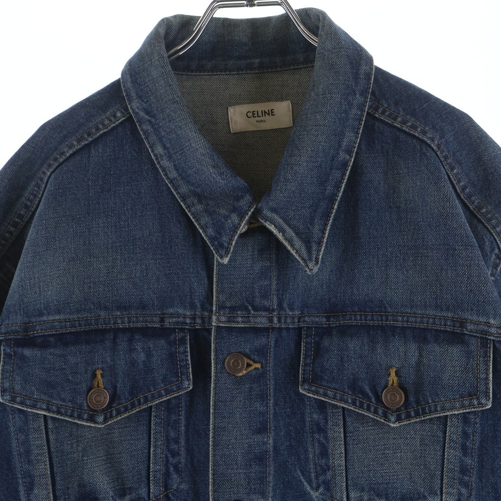 CELINE セリーヌ 22AW BOY DOOL ボーイドール デニムジャケット インディゴ 2Q544066S CELINE(セリーヌ) 22AW BOY DOOL ボーイドール デニムジャケット