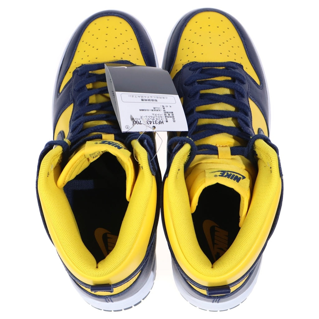 NIKE(ナイキ) Dunk High Retro SE Michigan(2025) ダンク ハイ レトロ SE ミシガン(2025) US10.5/27.5CM HF3143-700