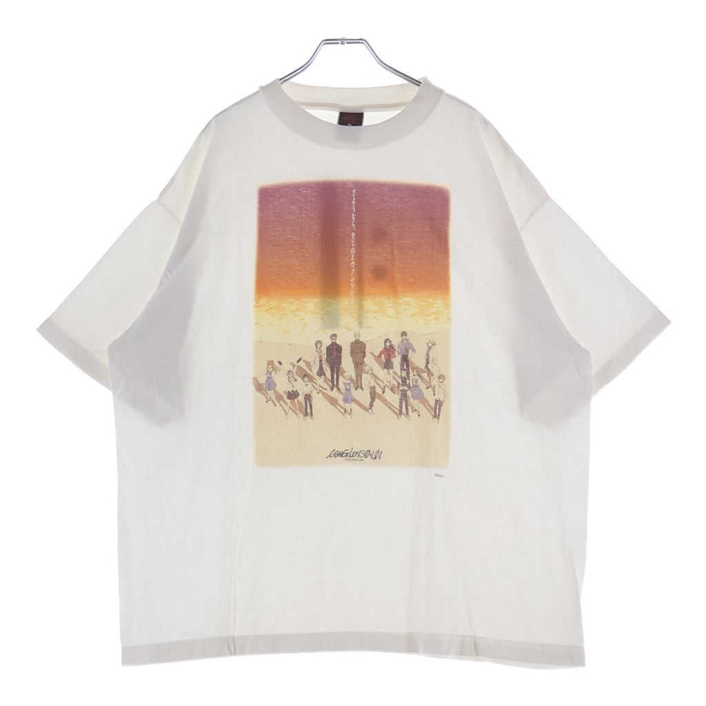 SAINT MICHAEL(セントマイケル) 25SS ×EVENGELION EV SS TEE ORANGE WHITE SM-HR8-0000-C13 シン・エヴァンゲリオン劇場版 クルーネック半袖Tシャツカットソー ホワイト