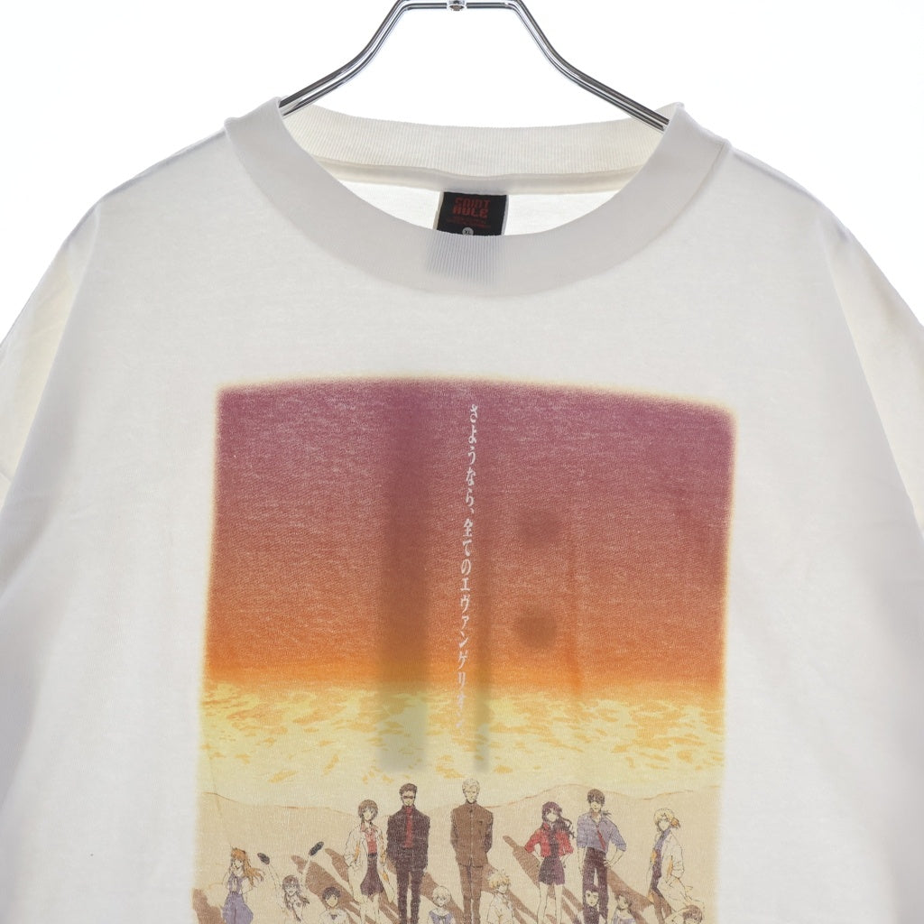 SAINT MICHAEL(セントマイケル) 25SS ×EVENGELION EV SS TEE ORANGE WHITE SM-HR8-0000-C13 シン・エヴァンゲリオン劇場版 クルーネック半袖Tシャツカットソー ホワイト