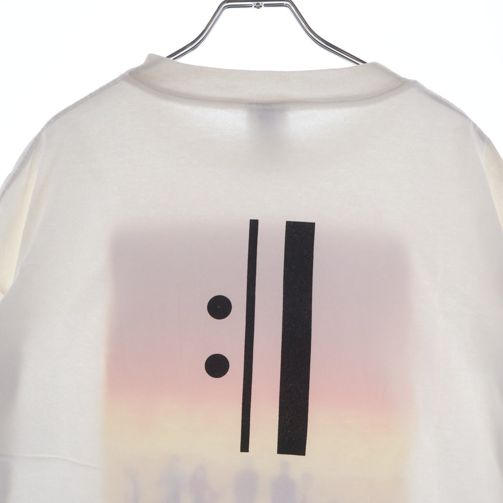 SAINT MICHAEL(セントマイケル) 25SS ×EVENGELION EV SS TEE ORANGE WHITE SM-HR8-0000-C13 シン・エヴァンゲリオン劇場版 クルーネック半袖Tシャツカットソー ホワイト