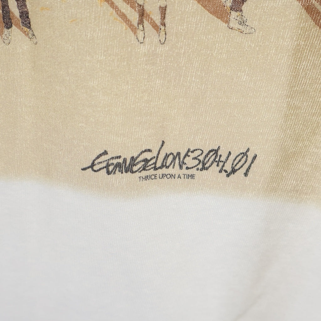 SAINT MICHAEL(セントマイケル) 25SS ×EVENGELION EV SS TEE ORANGE WHITE SM-HR8-0000-C13 シン・エヴァンゲリオン劇場版 クルーネック半袖Tシャツカットソー ホワイト