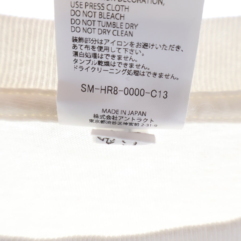 SAINT MICHAEL(セントマイケル) 25SS ×EVENGELION EV SS TEE ORANGE WHITE SM-HR8-0000-C13 シン・エヴァンゲリオン劇場版 クルーネック半袖Tシャツカットソー ホワイト