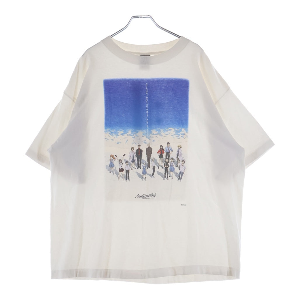 SAINT MICHAEL(セントマイケル) 25SS ×EVENGELION EV SS TEE BLUE WHITE SM-HR8-0000-C12 シン・エヴァンゲリオン劇場版 クルーネック半袖Tシャツカットソー ホワイト