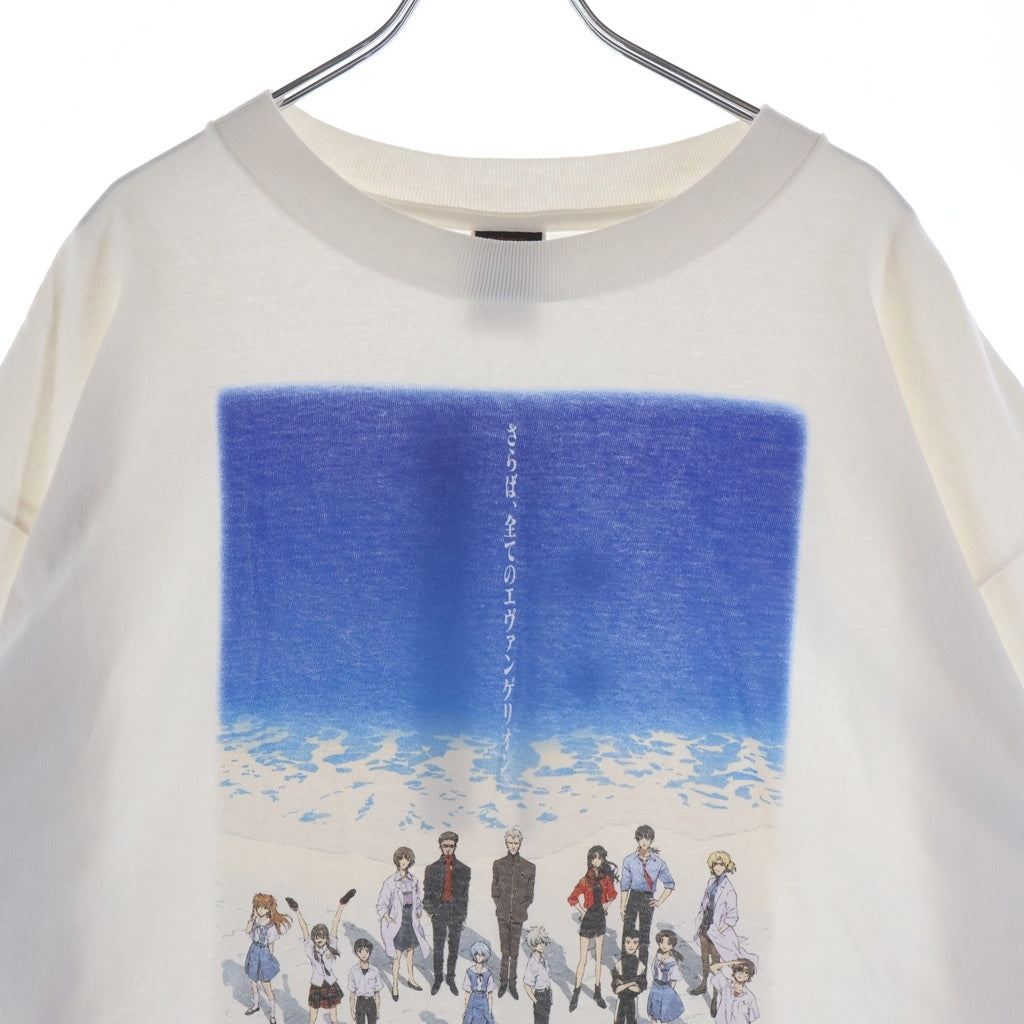 SAINT MICHAEL(セントマイケル) 25SS ×EVENGELION EV SS TEE BLUE WHITE SM-HR8-0000-C12 シン・エヴァンゲリオン劇場版 クルーネック半袖Tシャツカットソー ホワイト