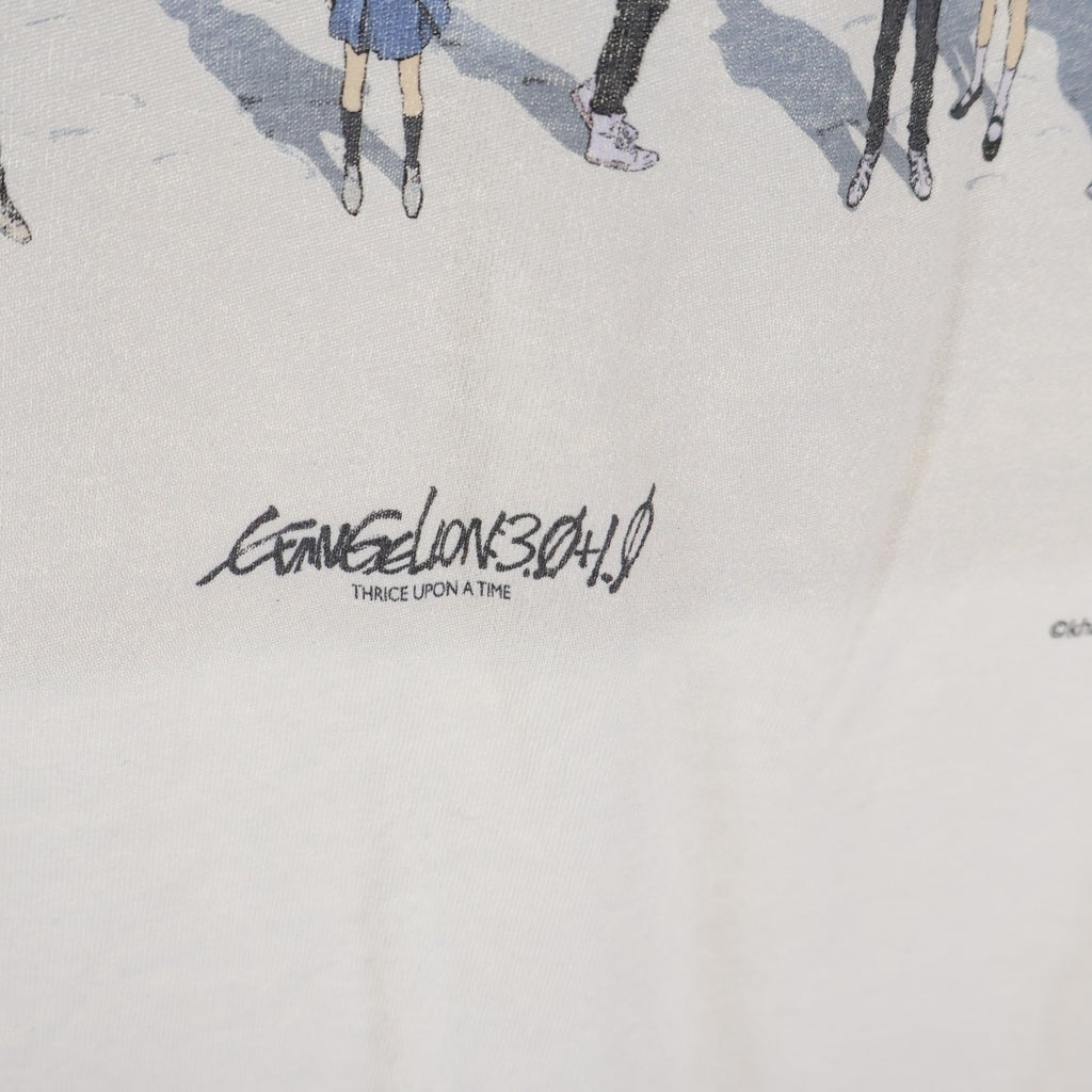 SAINT MICHAEL(セントマイケル) 25SS ×EVENGELION EV SS TEE BLUE WHITE SM-HR8-0000-C12 シン・エヴァンゲリオン劇場版 クルーネック半袖Tシャツカットソー ホワイト