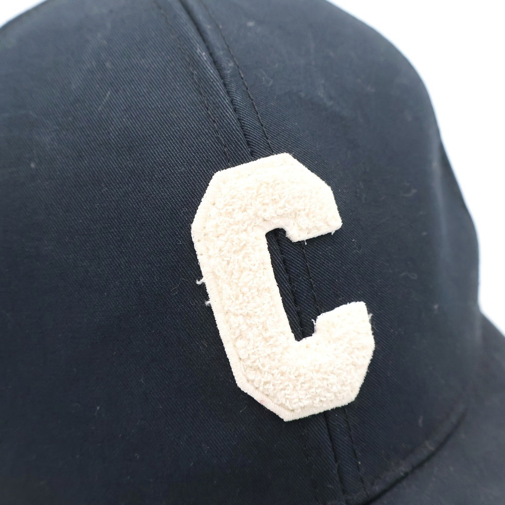 CELINE(セリーヌ) Initial Cap 2AUY8969P フロント イニシャルロゴ ベースボールキャップ 帽子 ネイビー