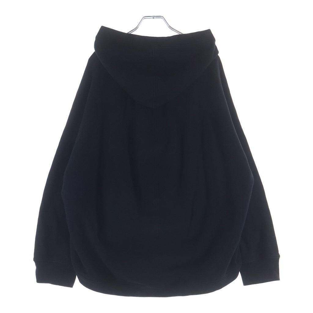 BALENCIAGA(バレンシアガ) 18AW フロントワンポイントロゴプリント ジップアップパーカー フーディ ブラック 482205