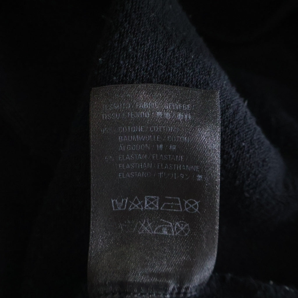 BALENCIAGA(バレンシアガ) 18AW フロントワンポイントロゴプリント ジップアップパーカー フーディ ブラック 482205