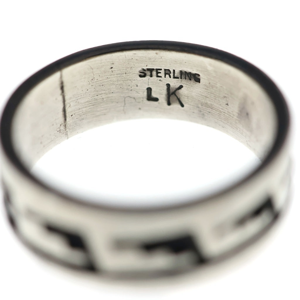 INDIAN JEWELRY(インディアンジュエリー) KENDRICK LOMAYESTEWA TRIBAL DESIGN IRISH RING トライバルデザイン ホピ族 リング シルバー