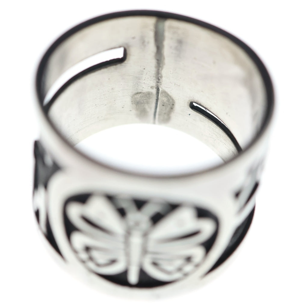 INDIAN JEWELRY(インディアンジュエリー) KENDRICK LOMAYESTEWA BUTTERFLY DESIGN RING ホピ族 バタフライデザイン リング シルバー