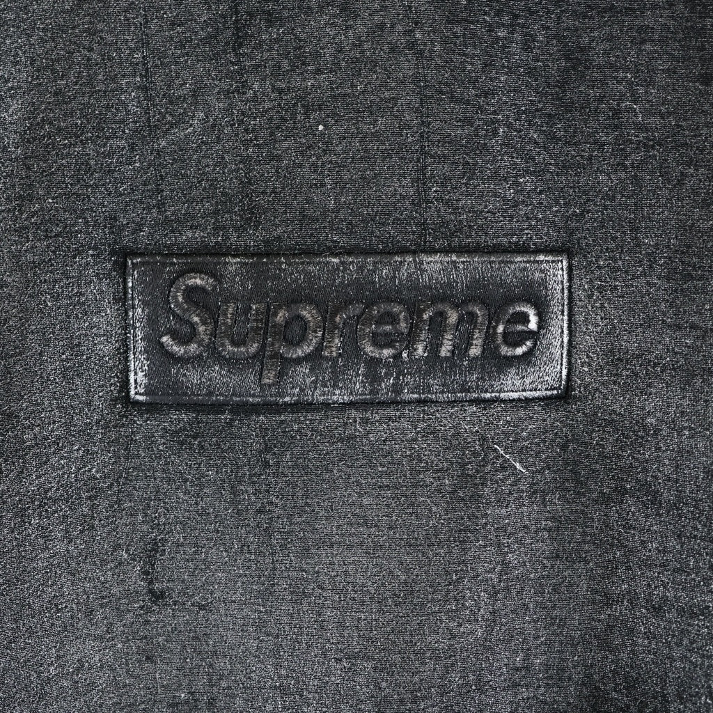 SUPREME(シュプリーム) 24SS ×MM6 Maison Margiela Foil Box Logo Hooded Sweatshirt エムエムシックス メゾンマルジェラ ホイル ボックスロゴ プルオーバーパーカー グレー