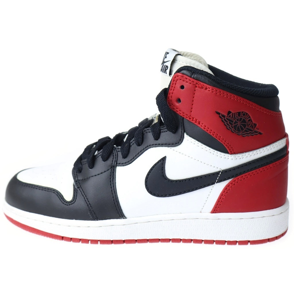 NIKE(ナイキ) GS Air Jordan 1 Retro OG Black Toe GS エアジョーダン1 レトロ OG ブラック トエ US5/24cm レッド/ブラック 575441 184 レディース