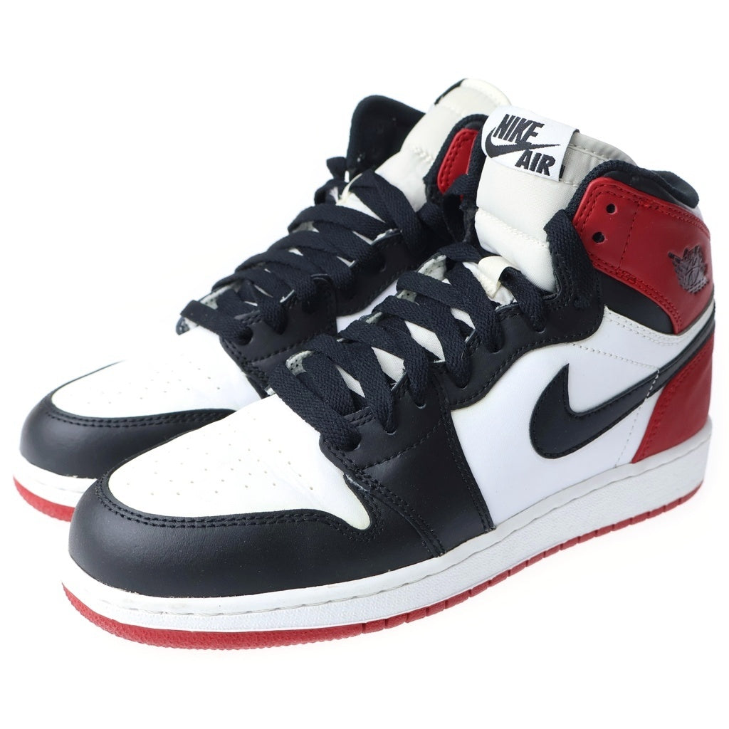 NIKE(ナイキ) GS Air Jordan 1 Retro OG Black Toe GS エアジョーダン1 レトロ OG ブラック トエ US5/24cm レッド/ブラック 575441 184 レディース