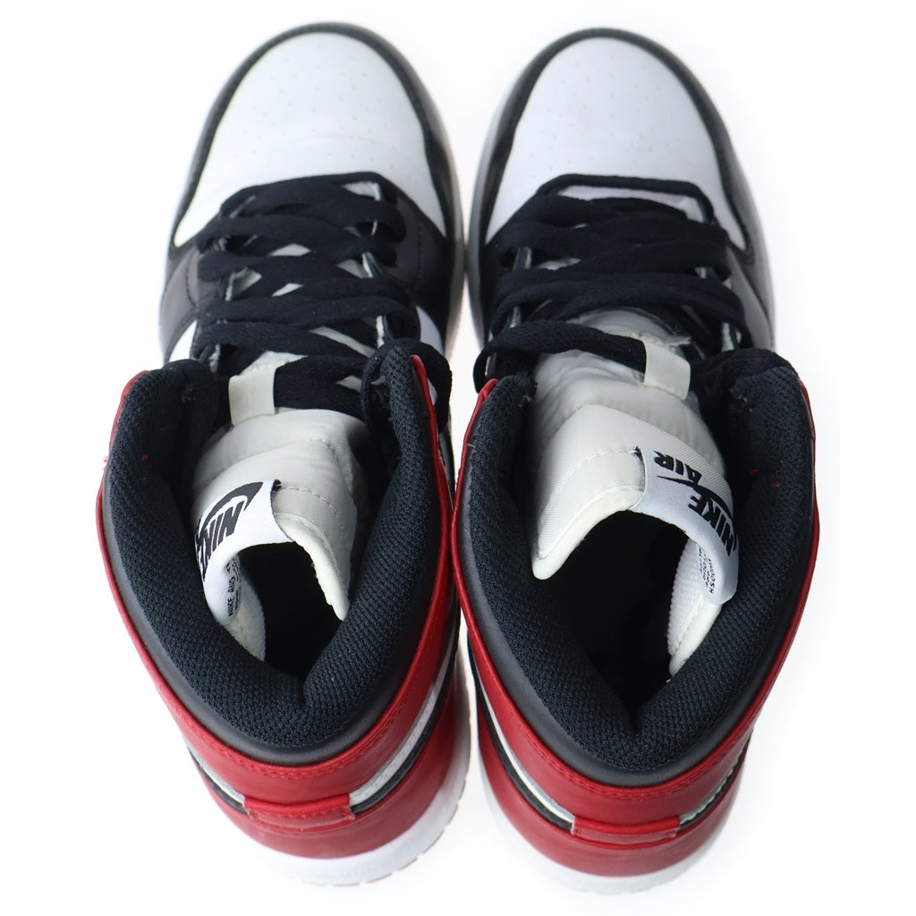 NIKE(ナイキ) GS Air Jordan 1 Retro OG Black Toe GS エアジョーダン1 レトロ OG ブラック トエ US5/24cm レッド/ブラック 575441 184 レディース