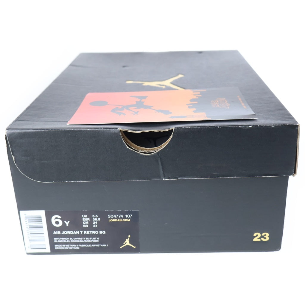 NIKE(ナイキ) GS Air Jordan 7 Retro French Blue GS エアジョーダン7 レトロ フレンチブルー US6Y/24cm ホワイト 304774 107 レディース