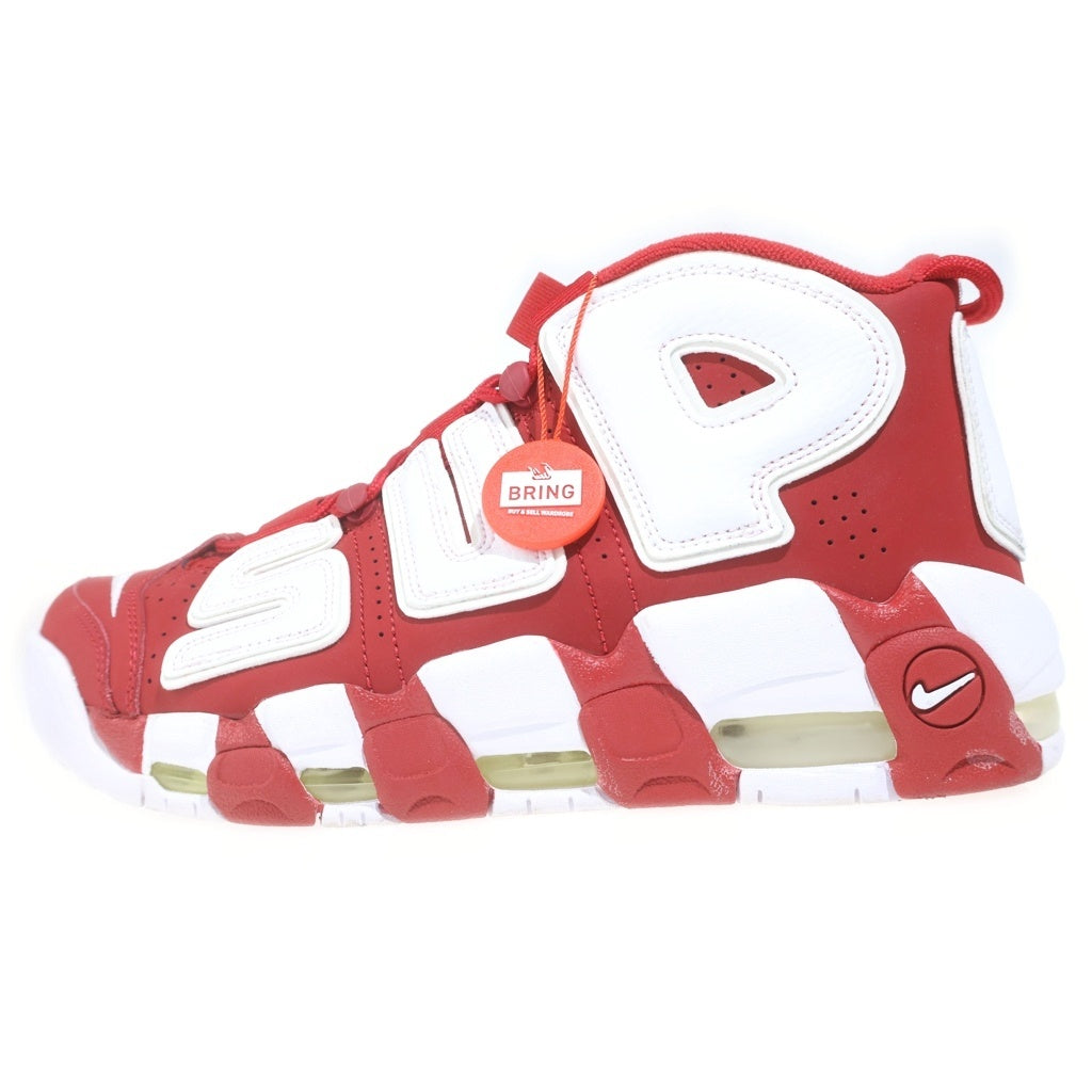 NIKE(ナイキ) ×SUPREME AIR MORE UPTEMPO シュプリーム エアモアアップテンポ モアテン ハイカットスニーカー レッド US8/26cm 902290-600