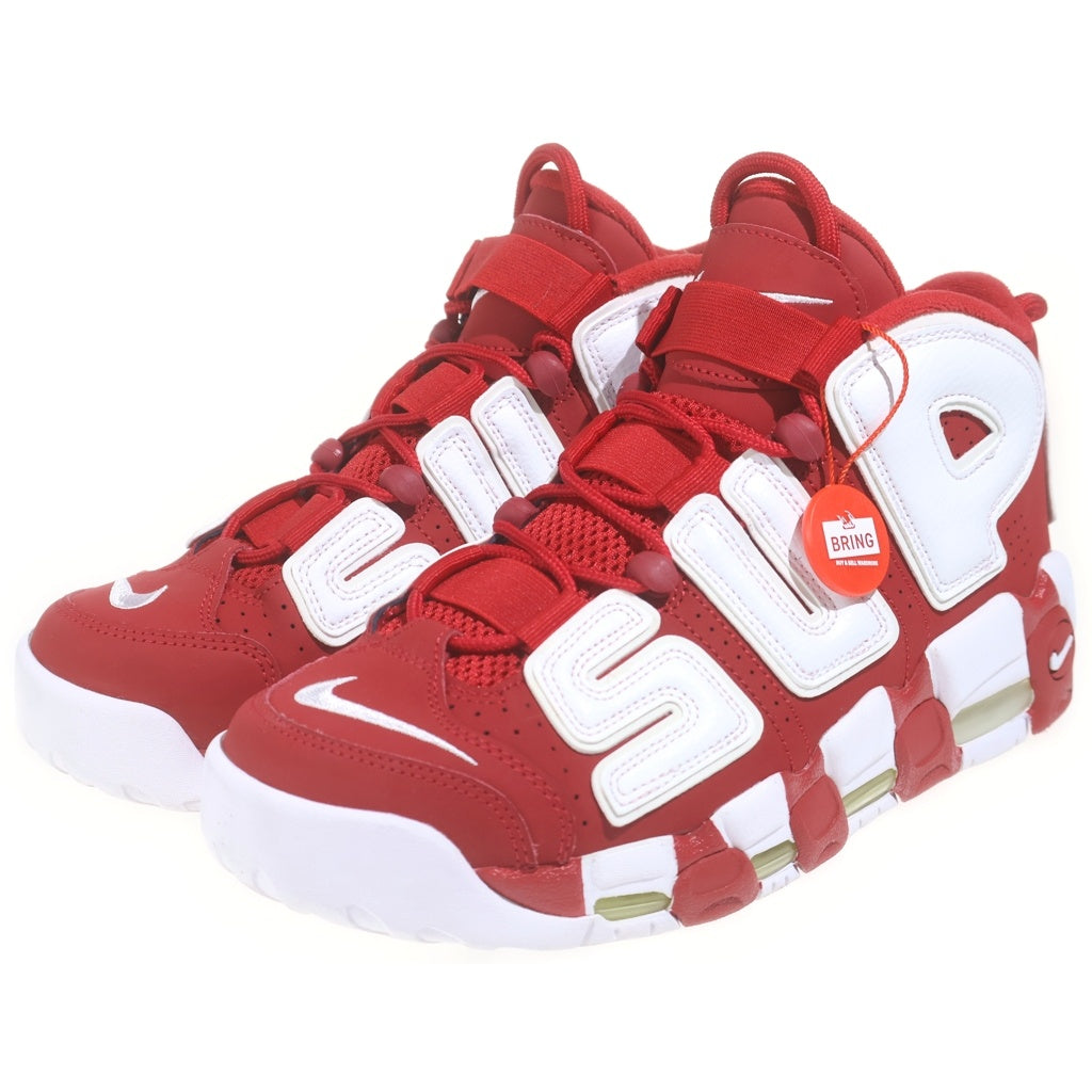 NIKE(ナイキ) ×SUPREME AIR MORE UPTEMPO シュプリーム エアモアアップテンポ モアテン ハイカットスニーカー レッド US8/26cm 902290-600