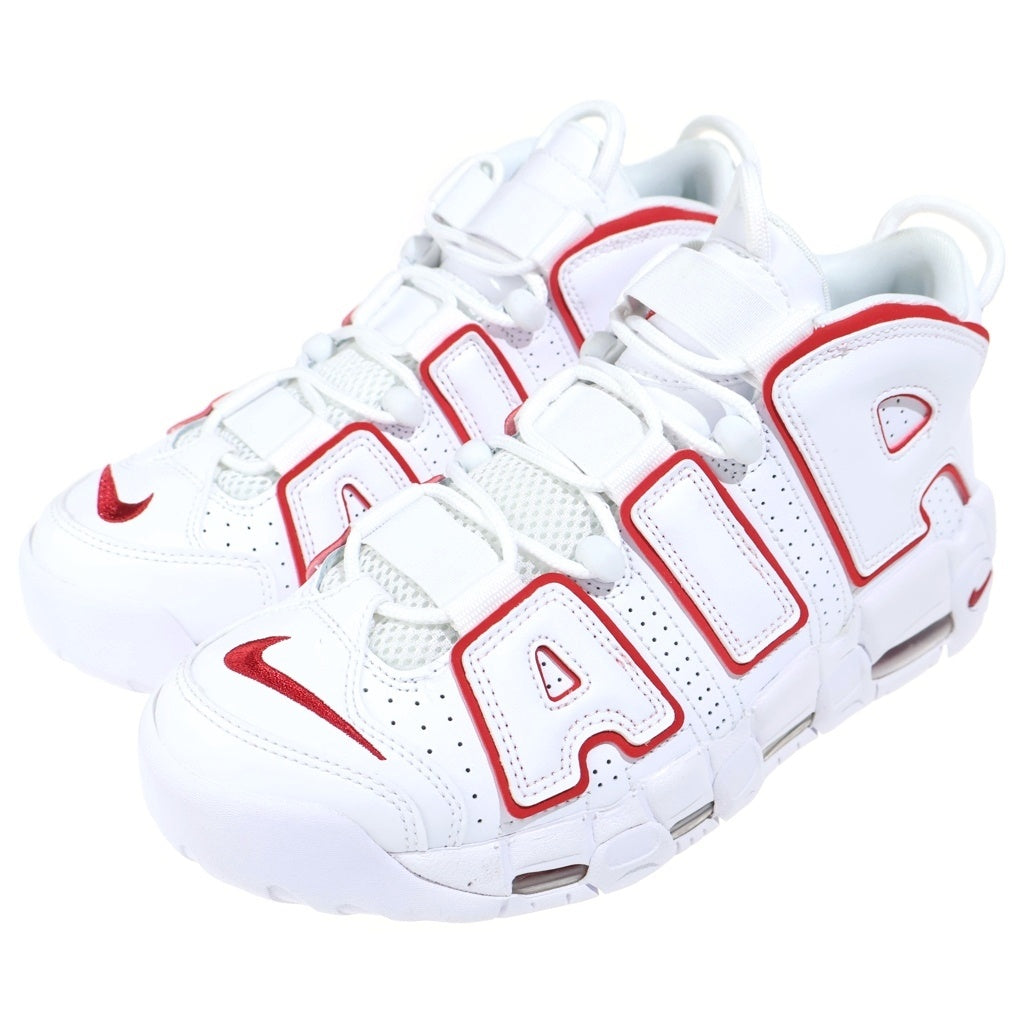 NIKE(ナイキ) AIR MORE UPTEMPO WHITE/VARSITY RED エア モア アップテンポ ホワイト/バーシティレッド ホワイト US7.5/25.5cm 921948 102 レディース