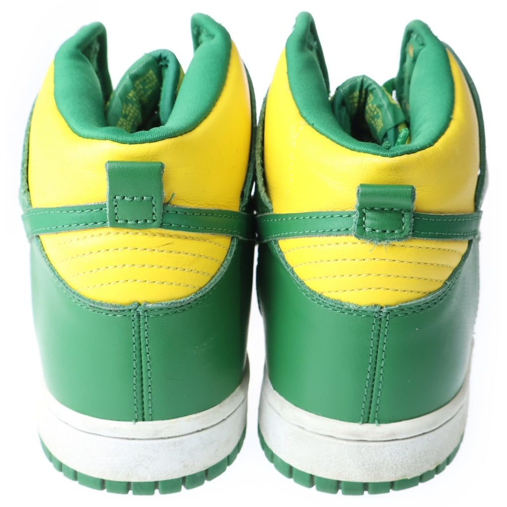 NIKE(ナイキ) Dunk High Brazil ダンク ハイ ブラジル ハイカットスニーカー US9.5/27.5cm イエロー/グリーン 304717 731
