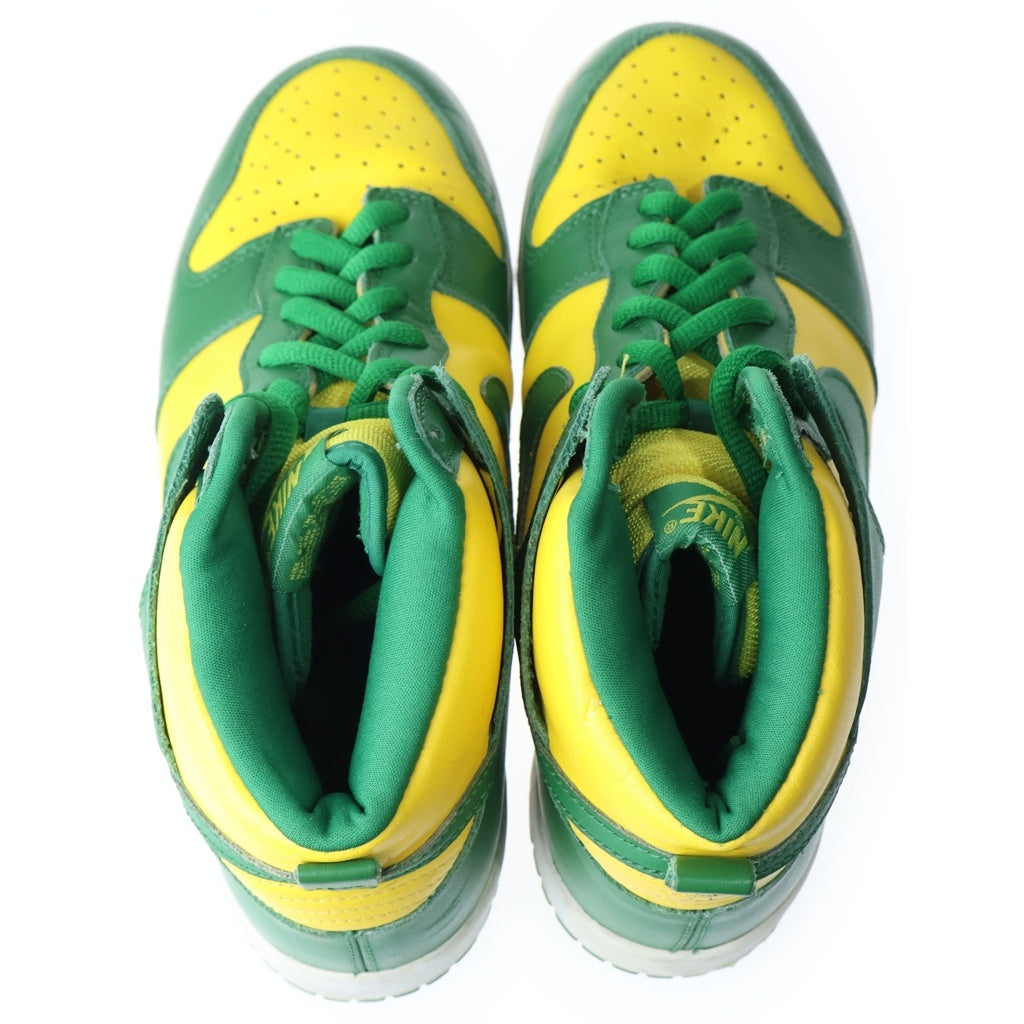 NIKE(ナイキ) Dunk High Brazil ダンク ハイ ブラジル ハイカットスニーカー US9.5/27.5cm イエロー/グリーン 304717 731