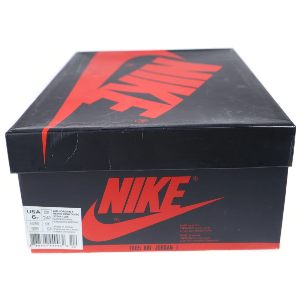 NIKE(ナイキ) AIR JORDAN 1 RETRO HIGH OG BG TOP3 エアジョーダン1トップ3 ハイカットスニーカー マルチ レディース US6Y/24cm 575441-026