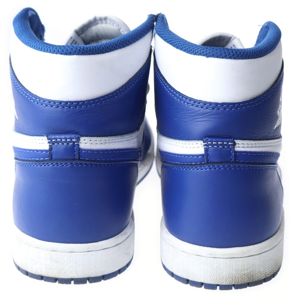NIKE(ナイキ) AIR JORDAN 1 RETRO HIGH STORM BLUE エアジョーダン1 レトロ ハイ ストーム ブルー ハイカットスニーカー ホワイト/ブルー US8/26cm 555088-127