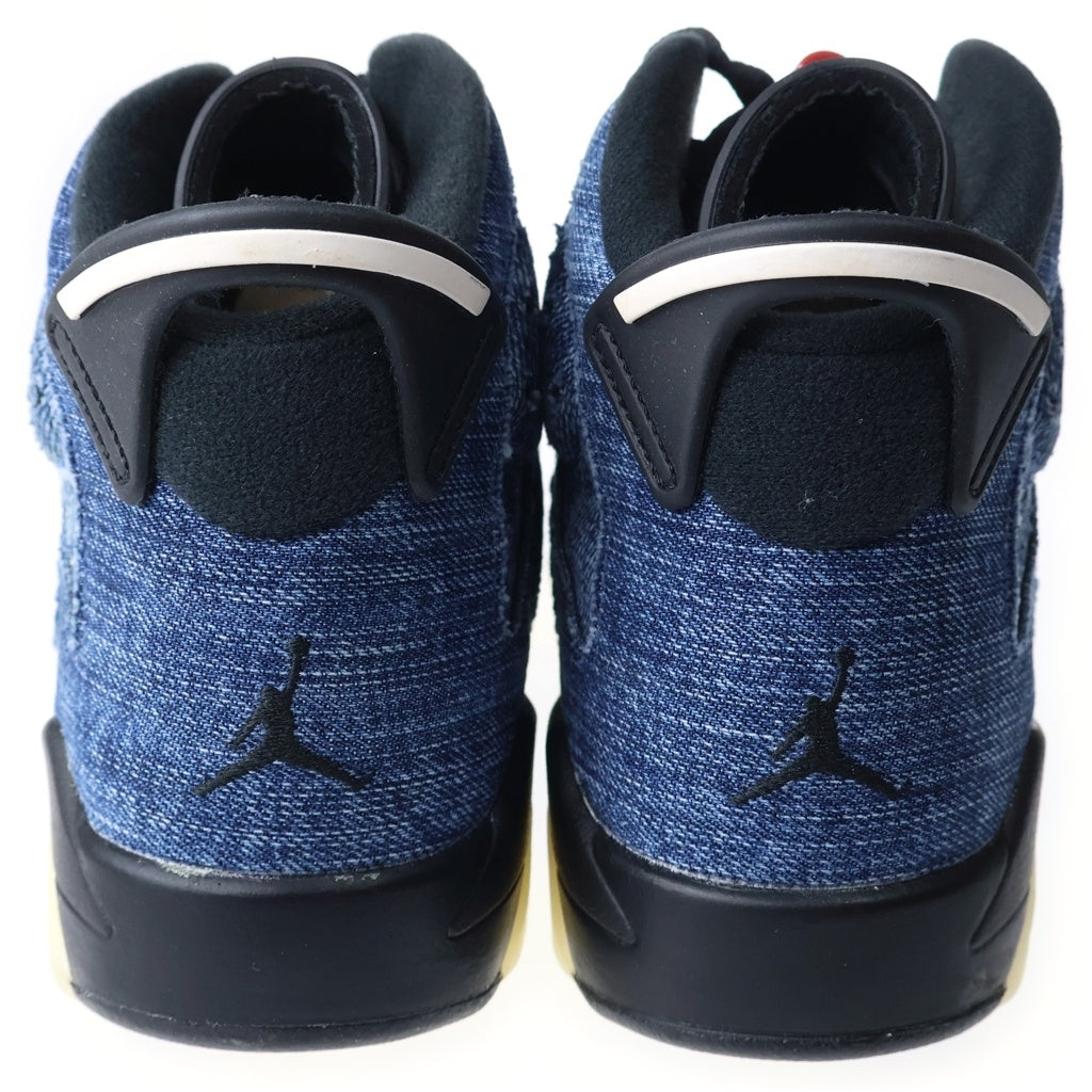 NIKE(ナイキ) GS Air Jordan 6 Washed Denim GS エアジョーダン6 ウォッシュドデニム US5Y/23.5cm ブルー CV5489 401 レディース