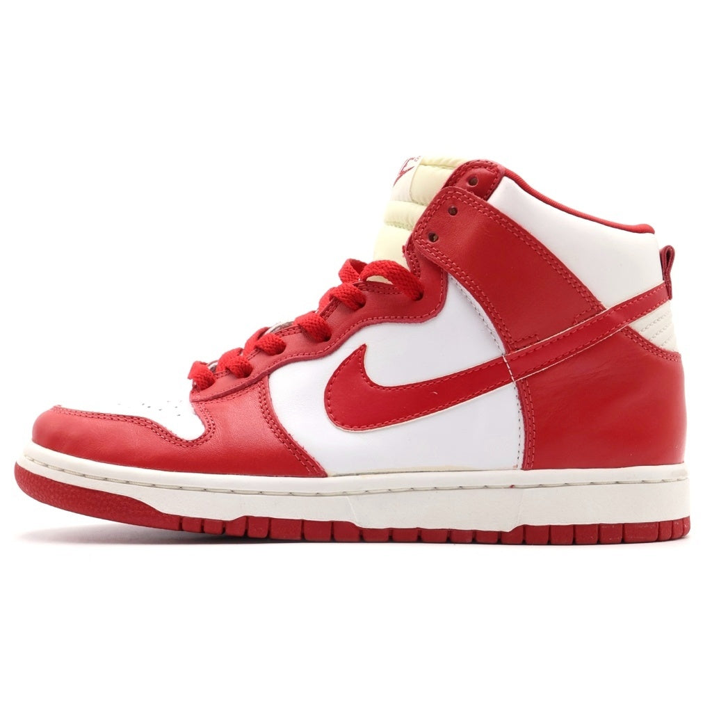 NIKE(ナイキ) Dunk High LE White/Varsity Red ダンク ハイ LE ホワイト/バーシティレッド US8/26cm レッド 630335 161