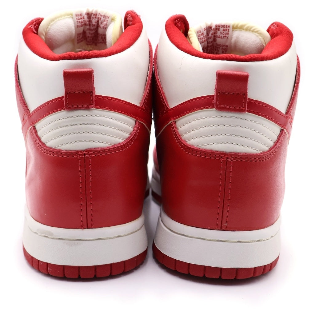 NIKE(ナイキ) Dunk High LE White/Varsity Red ダンク ハイ LE ホワイト/バーシティレッド US8/26cm レッド 630335 161