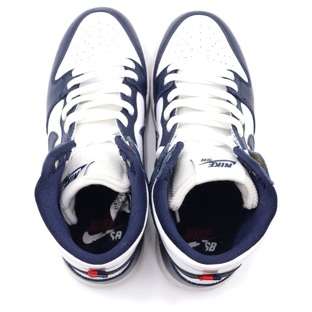NIKE(ナイキ) DUNK HIGH ZOOM PRO 854851-441 ダンク ハイ アトランタオリンピック オブシディアン ハイカットスニーカー ネイビー/ホワイト レディース US6/24cm 854851‐441