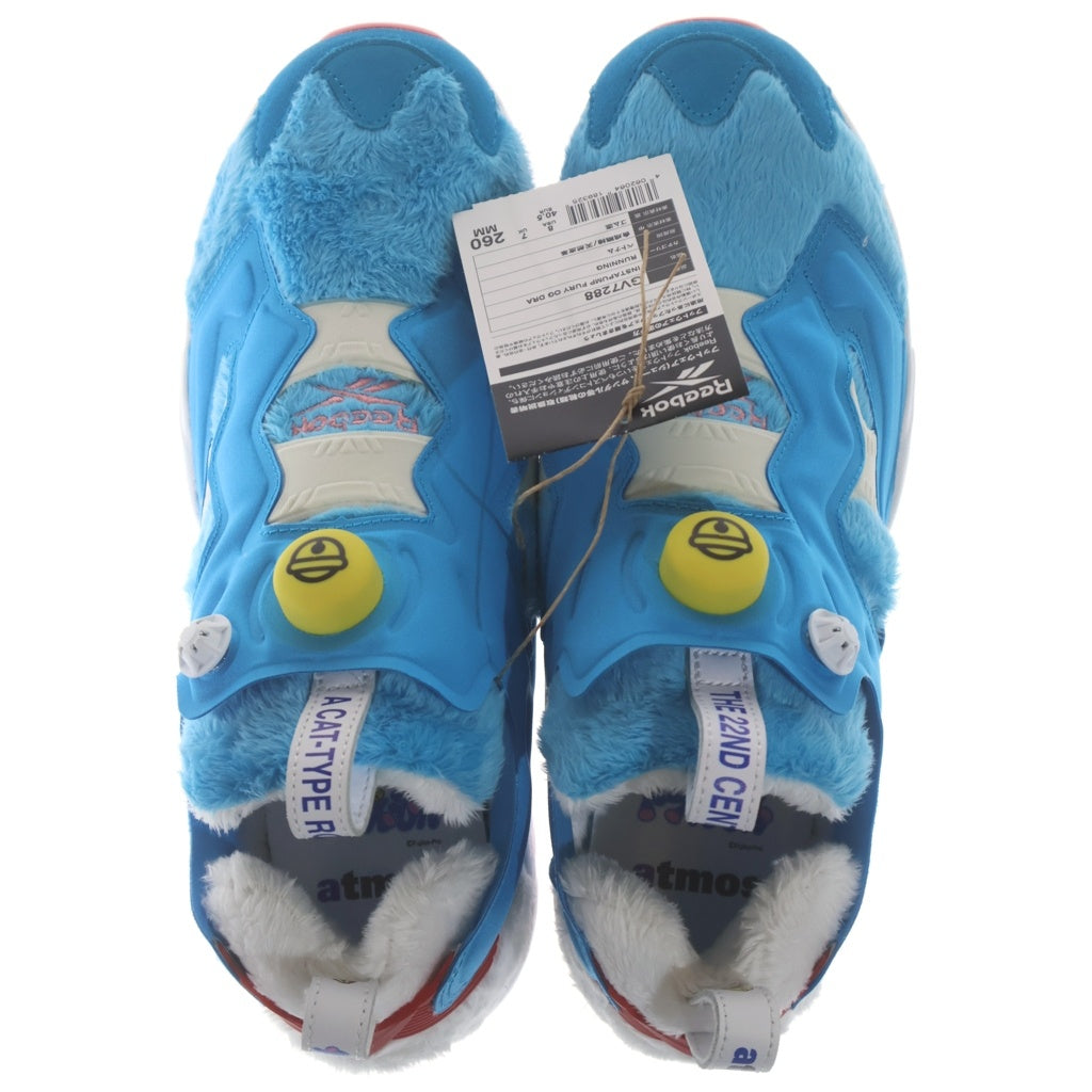 Reebok(リーボック) ×DORAEMON ×ATMOS INSTAPUMP FURY OG GV7288 ドラエモン アトモス インスタポンプフューリー ローカットスニーカー ブルー US8/26cm