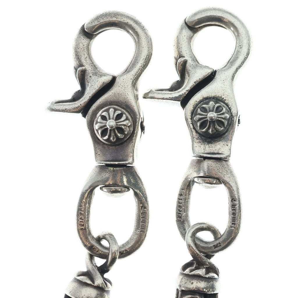 CHROME HEARTS(クロムハーツ) 9LINK ROLLER LONG-T 2クリップ 9LINK ロングローラー ウォレットチェーン シルバー