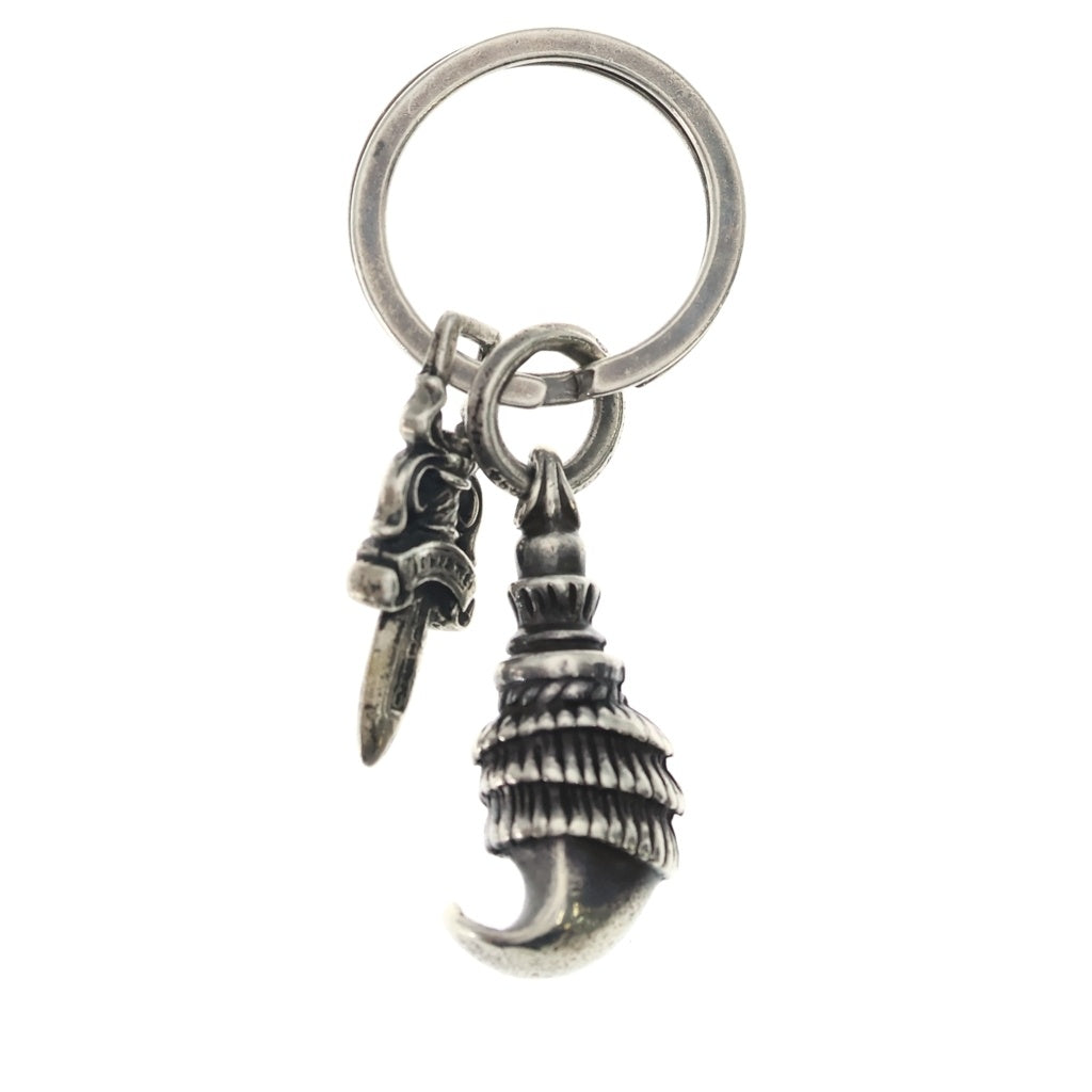 CHROME HEARTS(クロムハーツ) CROW&No5 DGGR クロウ #5 ダガー キーリング シルバー