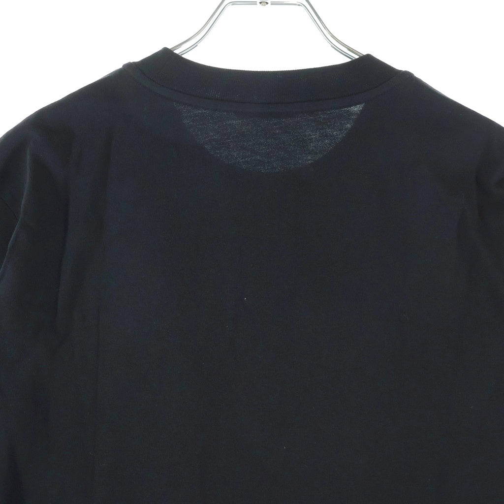 MONCLER(モンクレール) 22AW SAFARI TEE I10918C00051 サファリ フロントロゴプリントTシャツ 半袖クルーネックカットソー ブラック
