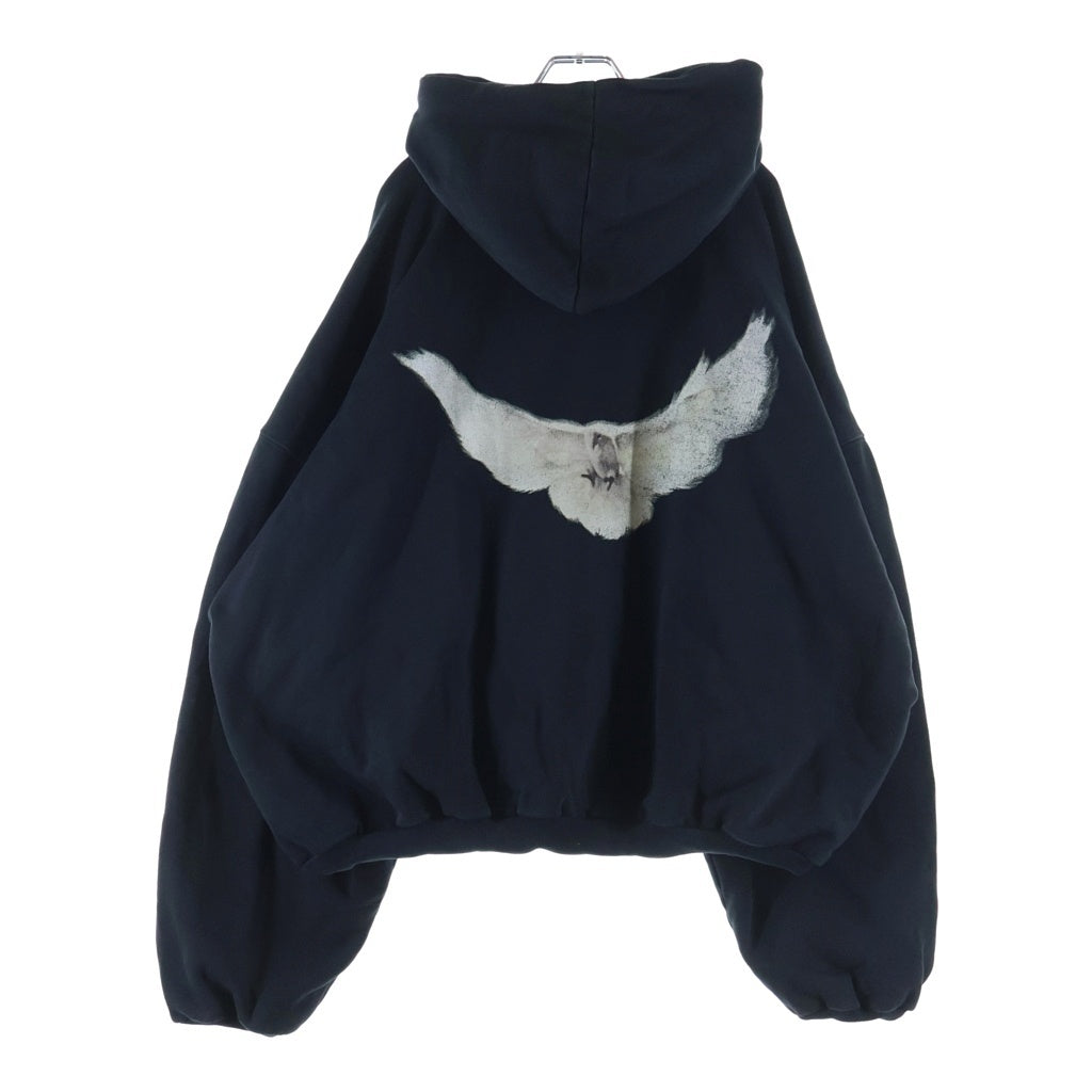 Yeezy Gap Engineered by Balenciaga(イージー ギャップ エンジニアードバイ バレンシアガ) DOVE HOODIE WASHED ドーブ ウォッシュド加工 プルオーバーパーカー フーディ ブラック