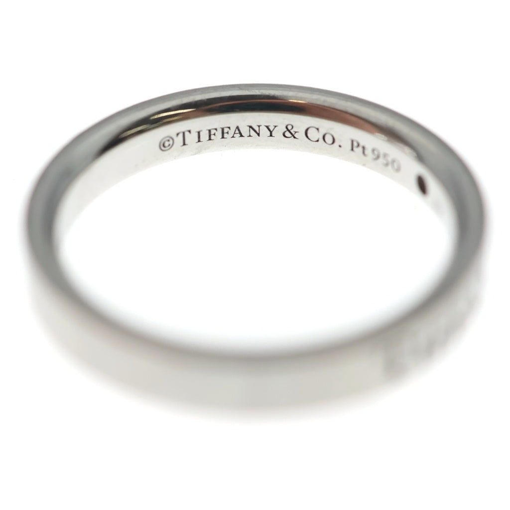 TIFFANY & Co.(ティファニー) pt950 1PD バンドリング ロゴ刻印 ワン