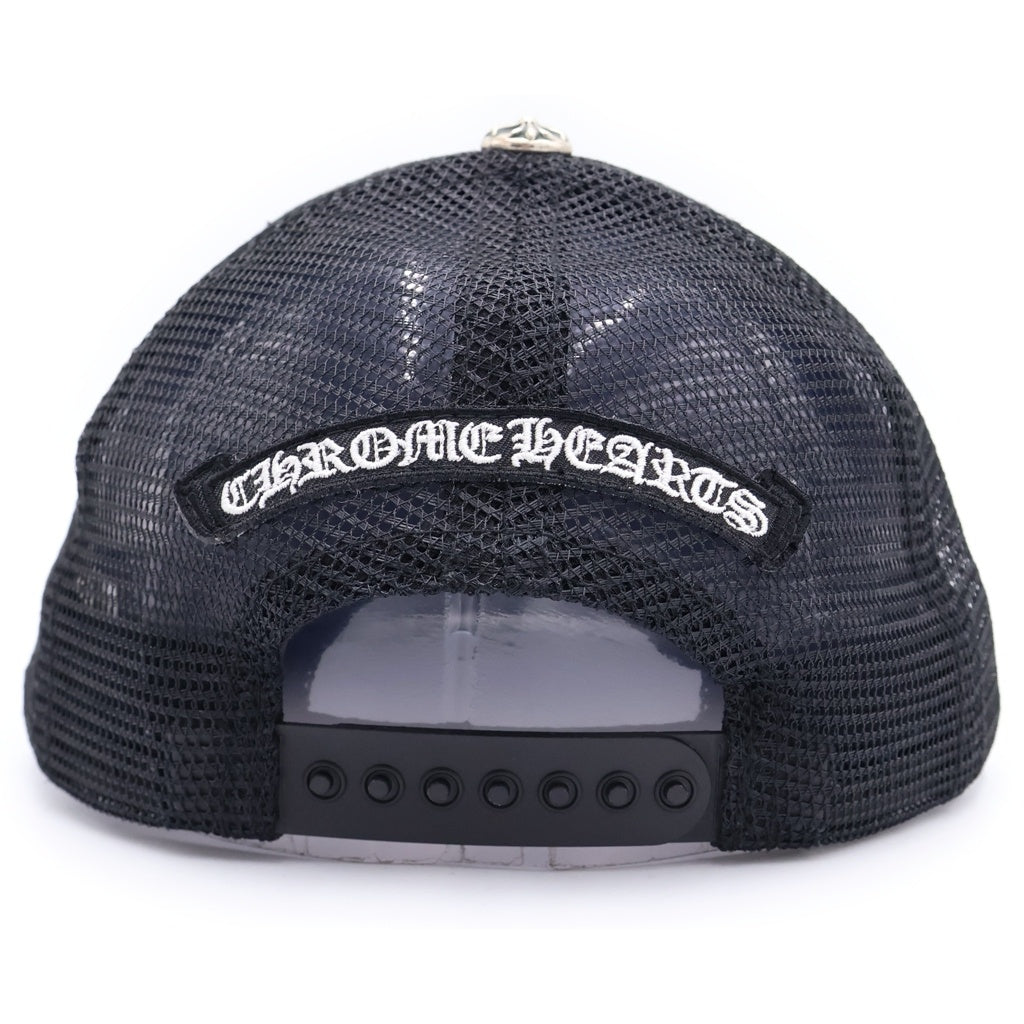 CHROME HEARTS(クロムハーツ) TRUCKER CAP KING TACO HOLLYWOOD キングタコ ハリウッド 3セメタリークロス刺繍 メッシュトラッカーキャップ 帽子 ブラック
