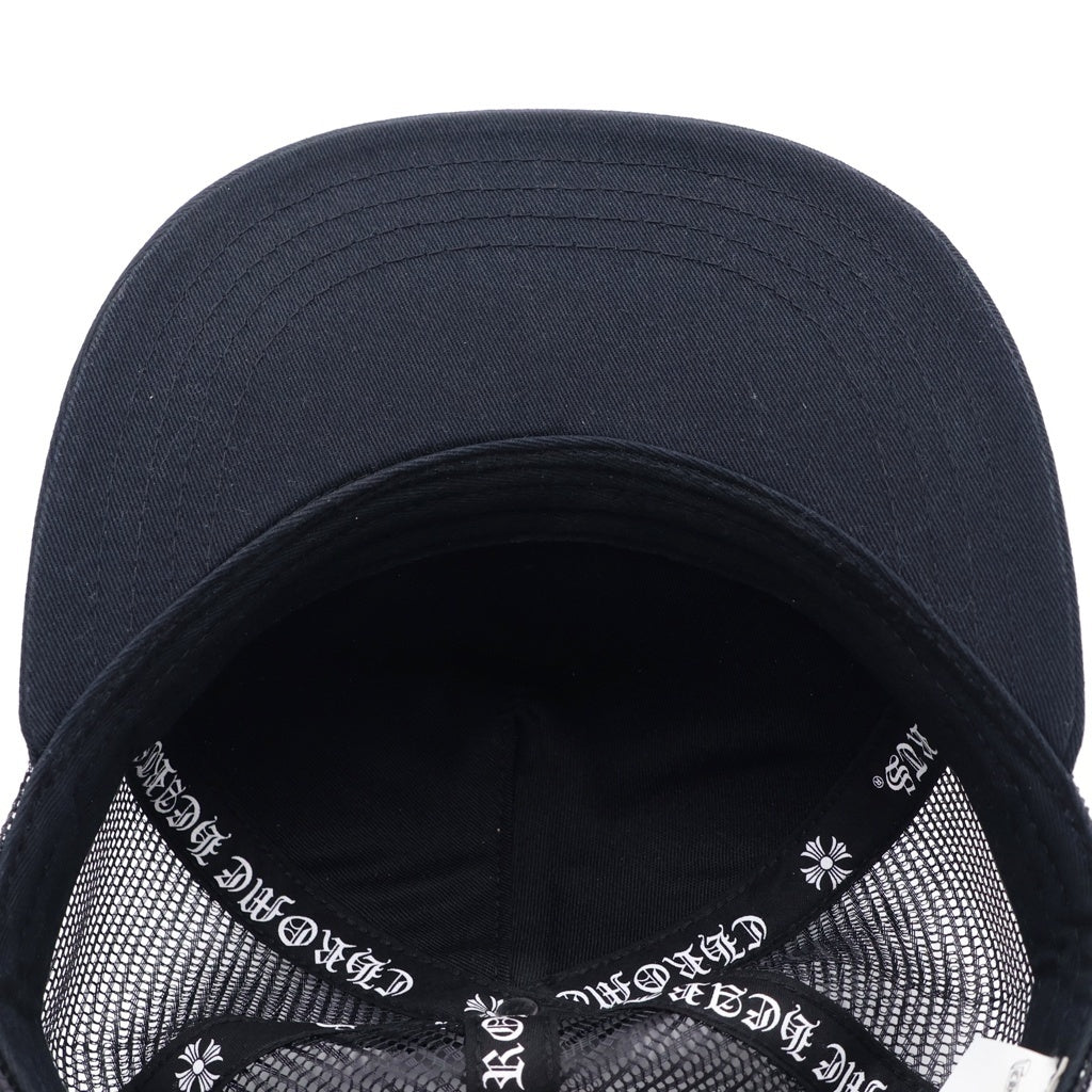 CHROME HEARTS(クロムハーツ) TRUCKER CAP KING TACO HOLLYWOOD キングタコ ハリウッド 3セメタリークロス刺繍 メッシュトラッカーキャップ 帽子 ブラック