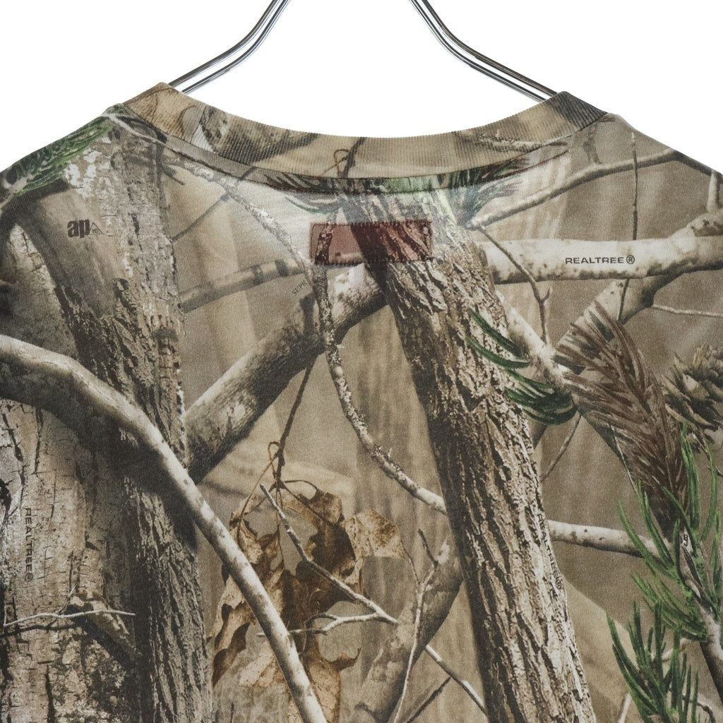 SUPREME(シュプリーム) 25AW Small Box L/S Tee Realtree AP Camo スモールボックスロゴ リアルツリー クルーネック長袖tシャツカットソー ロンT カモ