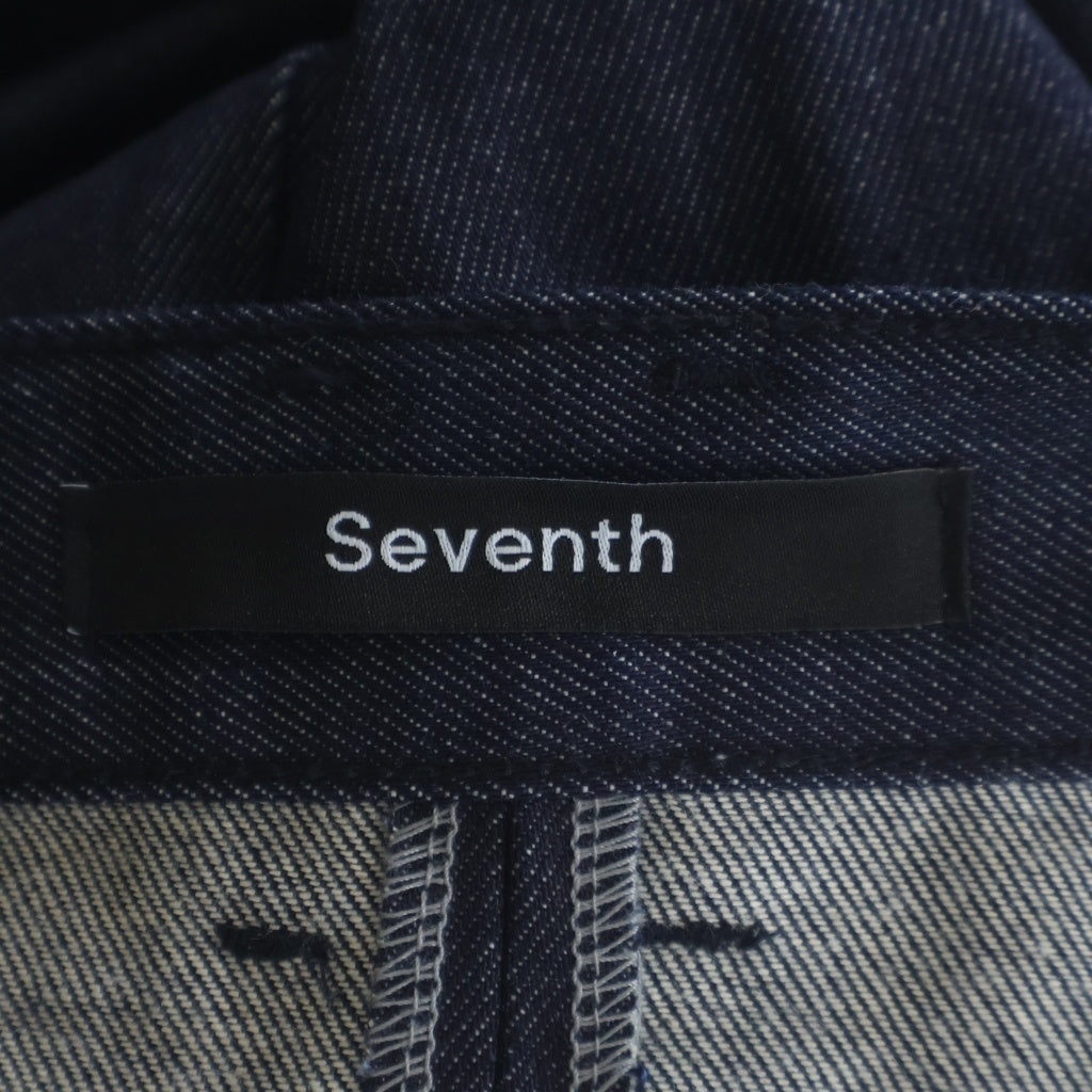 BEAMS(ビームス) Seventh Denim 440 Bermuda Jeans B24028 セブンス バミューダ リジット ワイドデニムパンツ ジーンズ インディゴ